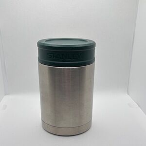 Stanley Silver Mug  Thermos with Green Lid 0,5L